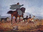 Franz Kruger Ausritt zur Jagd Spain oil painting artist